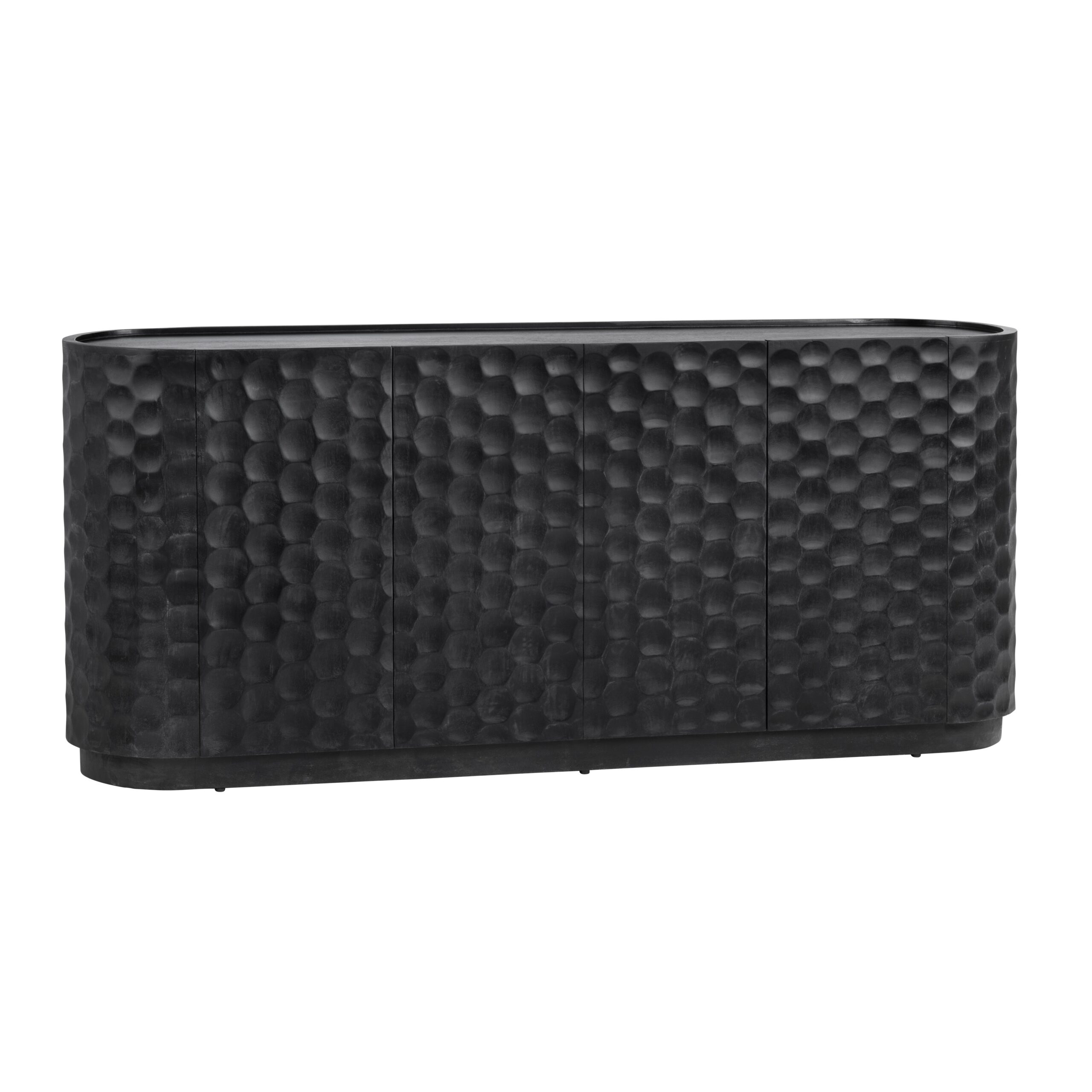 d786b72c4561847e82024db1ce896e2a Gibson Four-Door Sideboard (Black) - Image 1