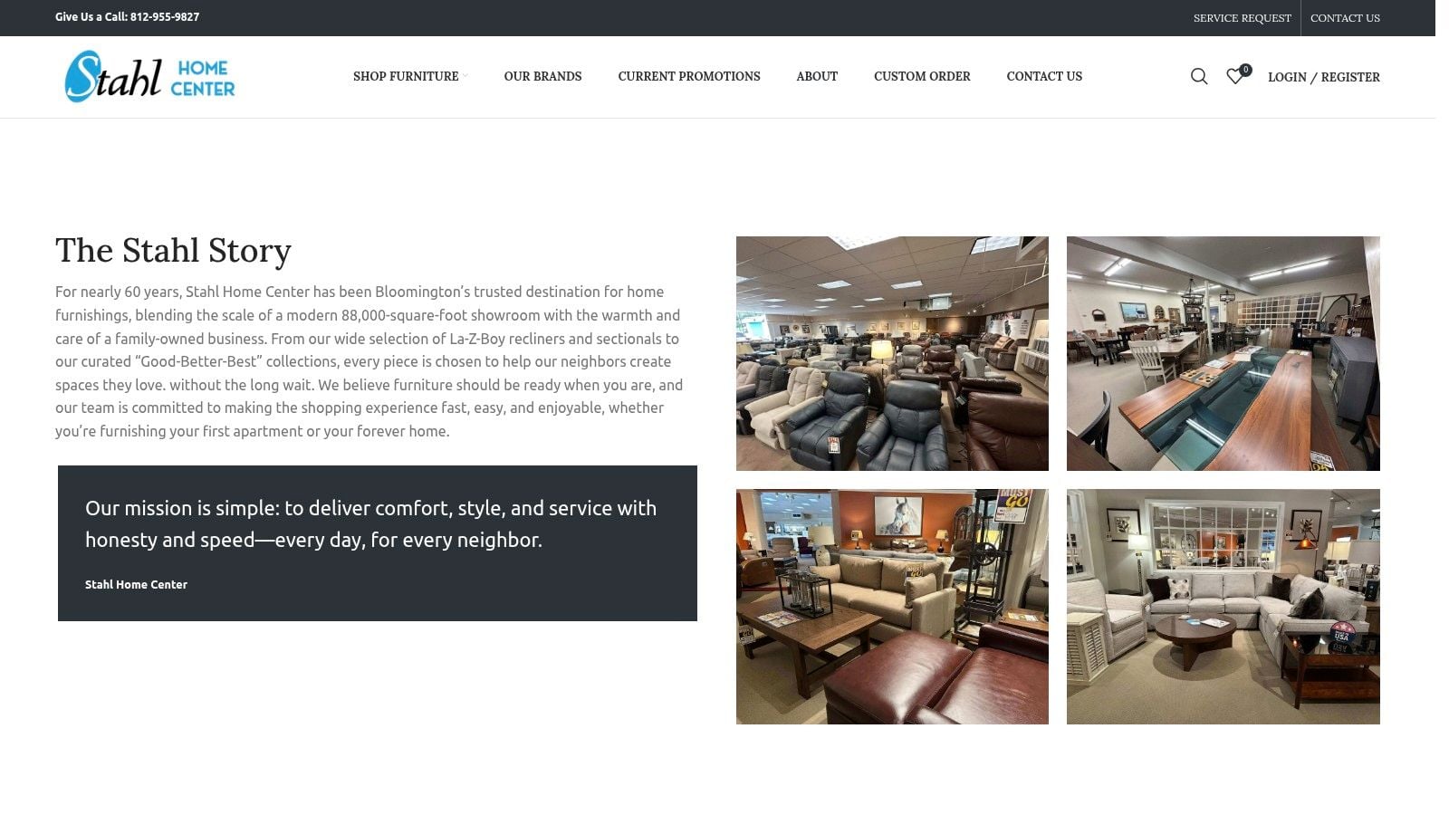 Screenshot from https://stahlfurn.com/about-us/