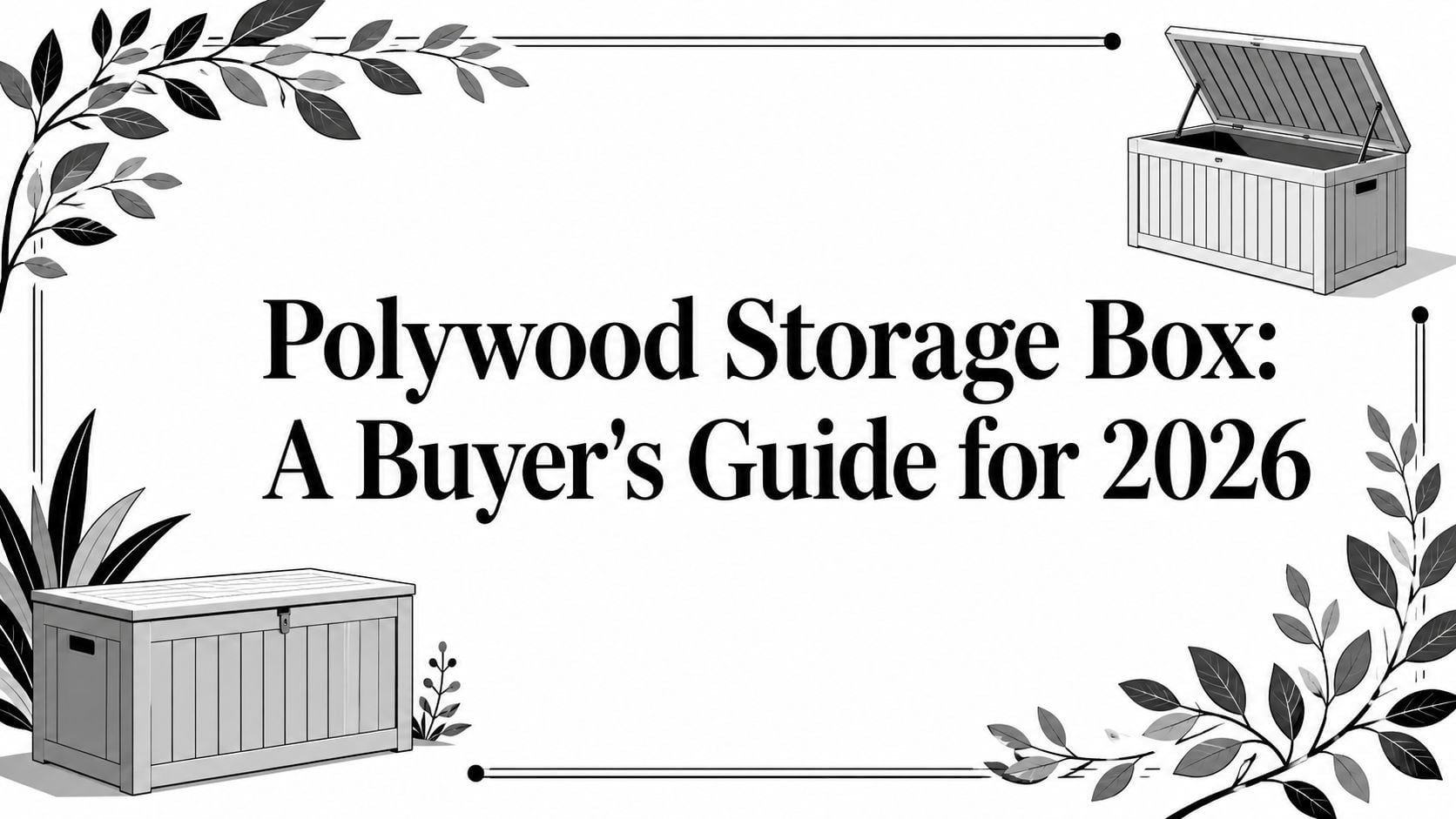 polywood storage box storage chest