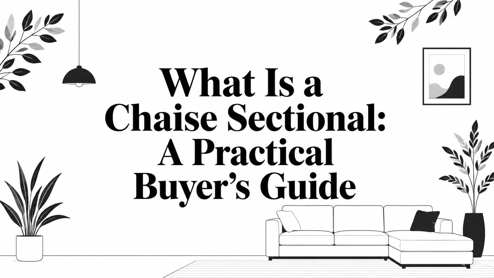 what is a chaise sectional sofa illustration