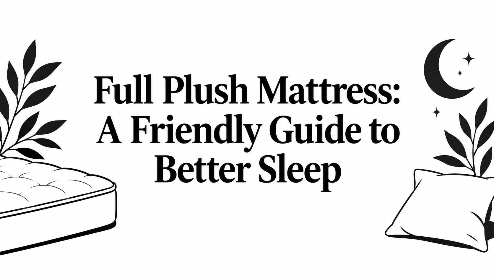full plush mattress bed graphic